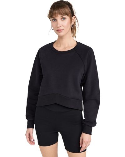 Beyond Yoga Upift Cropped Puover Back - Black