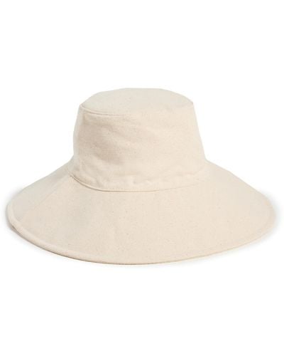 Jenni Kayne Cotton Canvas Sun Hat - White