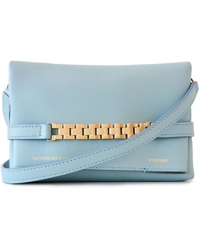 Victoria Beckham Mini Pouch With Long Strap - Blue