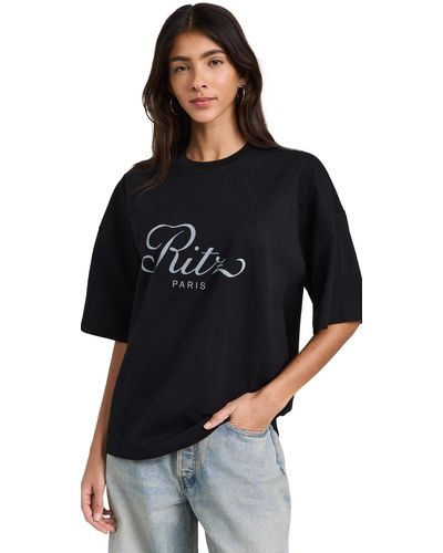 FRAME Frae Frae X Ritz Paris T Shirt - Black