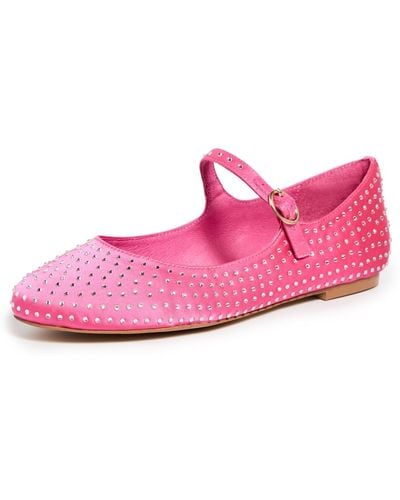 INTENTIONALLY ______ Crystal Ballet Flats - Pink