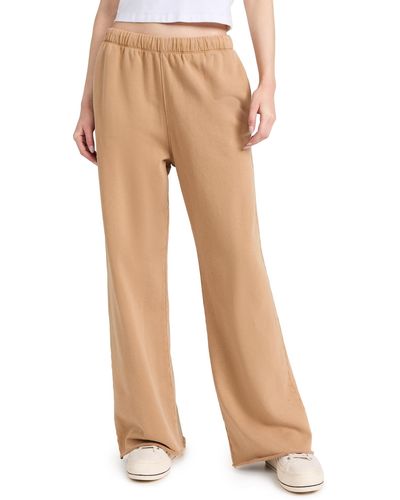 RE/DONE Wide Leg Weatpant Faded Chetnut - Natural