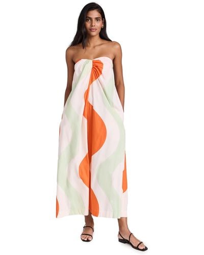 Mara Hoffman Ara Hoffan Aice Fair Trade Dress - Orange