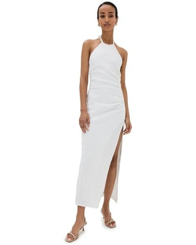 Reformation Sadey Linen Dress - White