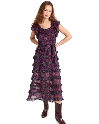 Cleobella Ilana Ankle Dress - Purple