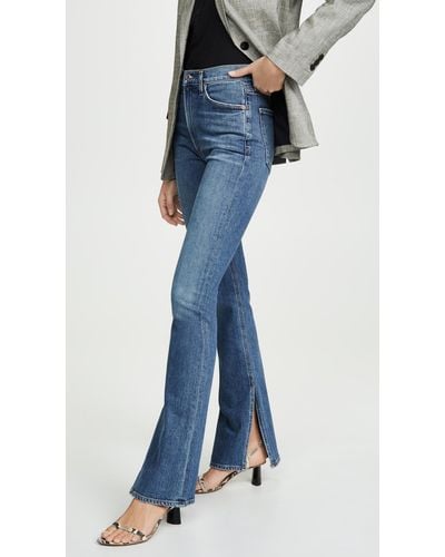 Citizens of Humanity Georgia High Rise Boot Cut Jeans - Blue