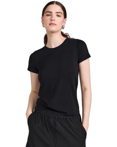 Another Tomorrow Another Toorrow Fitted Tee Back - Black
