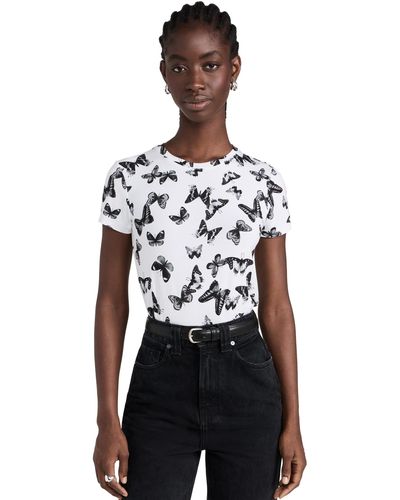 L'Agence Ressi Butterfly Top B & W Butterfly - Black