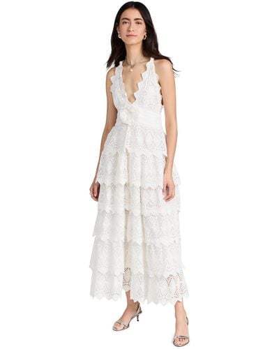 LoveShackFancy Nevis Dress - White