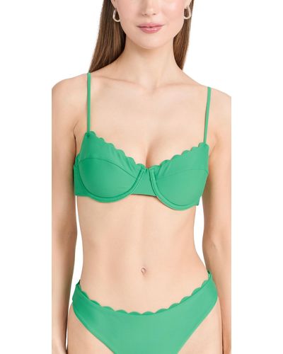 Ramy Brook Ray Brook Eya Bikini Top Pa Green