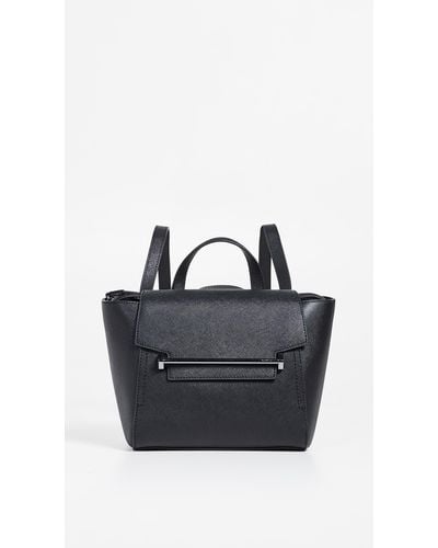 Botkier Lennox Leather & Canvas Backpack - Black
