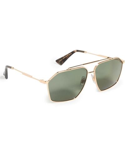 Dolce & Gabbana Dg2303 Aviator Sunglasses - Metallic