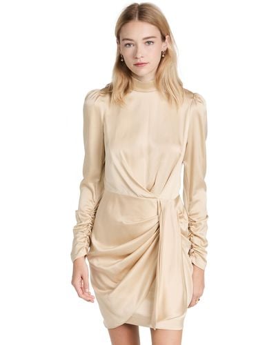 Zimmermann Silk Drape Dress P - Natural