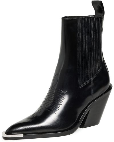 Rabanne Santiag Heeled Boots - Black