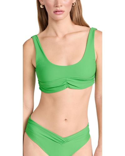 RIOT SWIM Pico Bikini Top - Green
