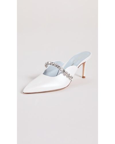 Marion Parke Pippa High Heel Mules - White