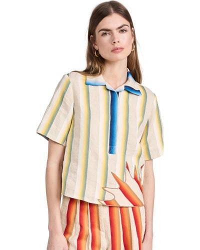 Rosie Assoulin Here Coes The Sun Shirt - Multicolor