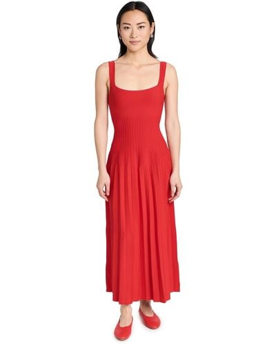 STAUD Ellison Dress - Red