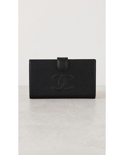 What Goes Around Comes Around Louis Vuitton Black Denim Zippy Wallet