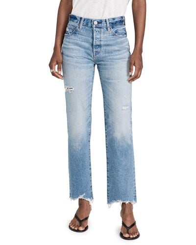 Moussy Colemont Straight Jeans - Blue
