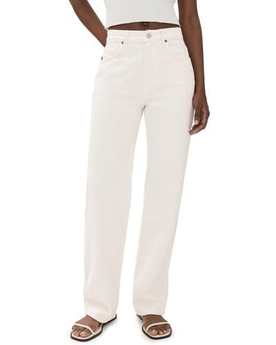 Reformation Val 90s Straight Jeans - White