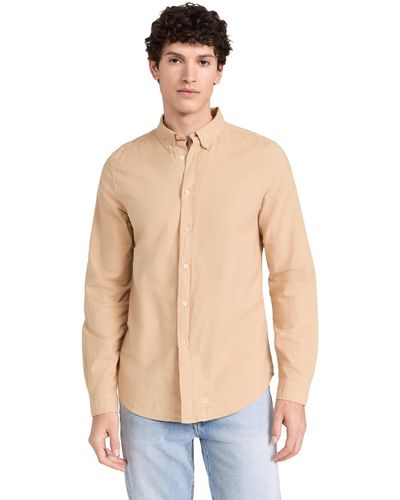 PS by Paul Smith Ps Pau Smith Taiored Fit Shirt - Natural