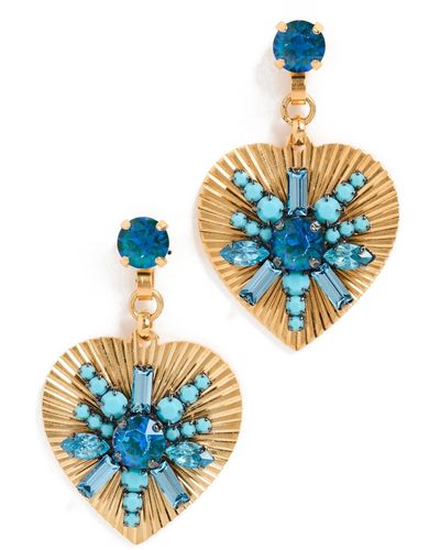 Elizabeth Cole Amorette Earrings - Blue