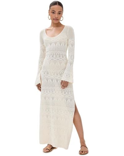 Figue Amanda Knit Dress Chak - White