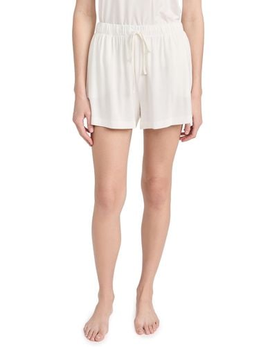 Eberjey Gisee Everyday Reaxed Shorts - White