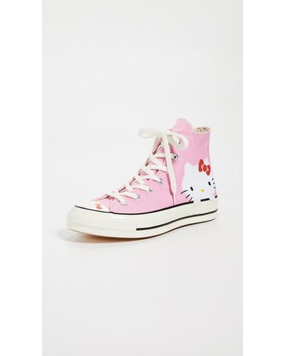 Converse Hello Kitty High Top Sneakers - Pink