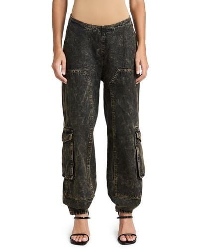 Lioness Lione Riot Convertible Jean Wahed Chocolate - Black