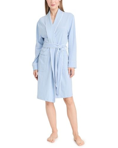 Petite Plume Excluive Luxe Pima "mama" Robe - Blue