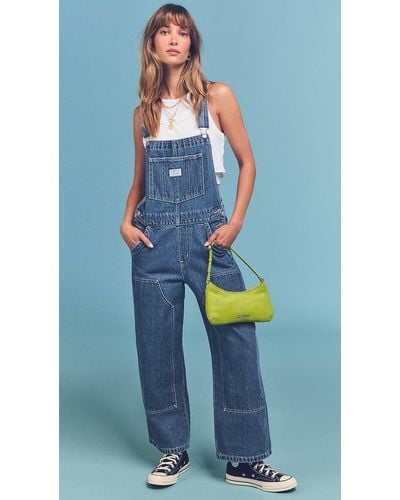 Levi's baggy Work Overalls Where's Y Coin Purse - Blue