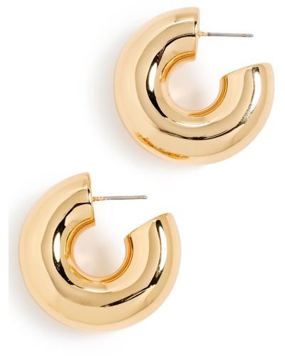 Shashi Ava Hoop Earrings - Metallic