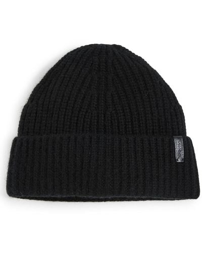 Vince Cashmere Blend Shaker Stitch Knit Hat - Black