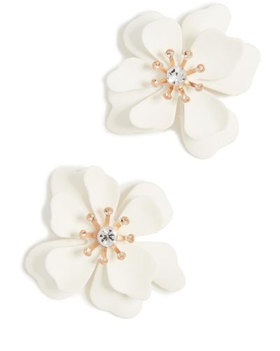 Shashi Bloom Earrings - White