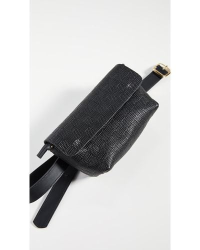 Fanny Pack Black Neptune Leather – Clare V.