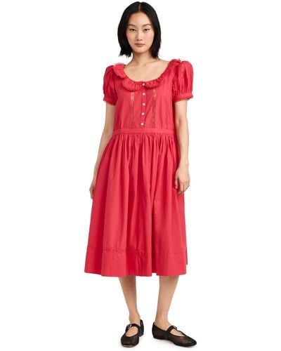 Sandy Liang Iddy Dress - Red