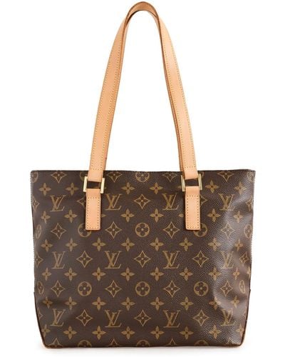 What Goes Around Comes Around Louis Vuitton Monogram Ab Cabas Piano Tote - Brown