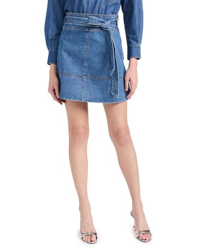 Tanya Taylor Courtney Skirt - Blue