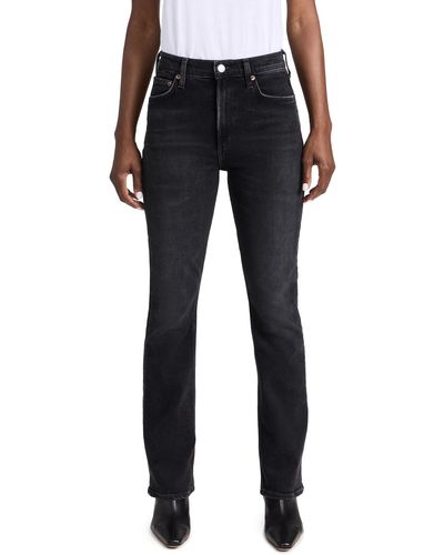 Agolde Nico Boot High Rise Slim Jeans - Blue