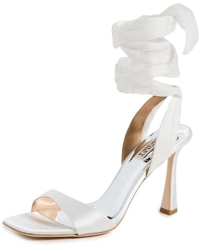 Badgley Mischka Primrose Embellished Sandals - White