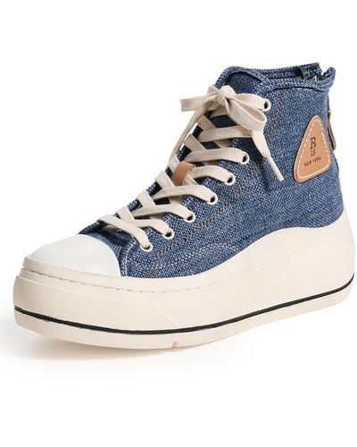 R13 Kurt High Top Sneakers - Blue