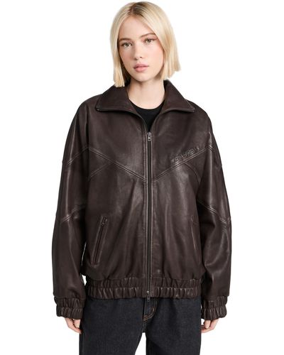 Acne Studios Casual Leather Jacket - Black
