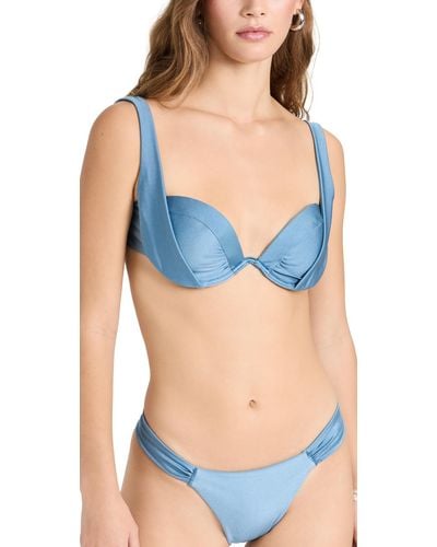 Devon Windsor Caeron Bikini Top - Blue