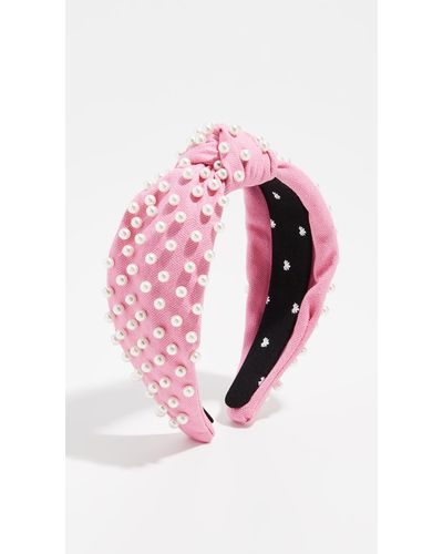 Lele Sadoughi Woven Knotted Headband - Pink