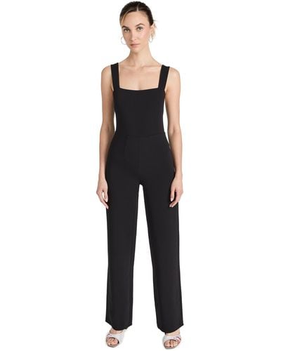 GOOD AMERICAN Luxe Suiting Column Jumpsuit - Blue