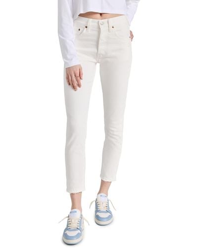 Levi's 501 Skinny Jeans - White