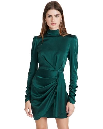 Zimmermann Silk Drape Dress - Green