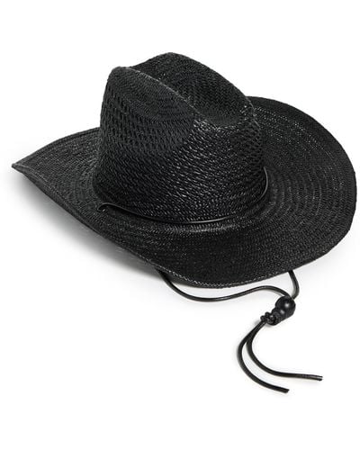 Lack of Color Ack Of Coor The Outaw Ii Traw Hat Back - Black